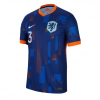 Camiseta Países Bajos Matthijs de Ligt #3 Visitante Equipación Eurocopa 2024 manga corta